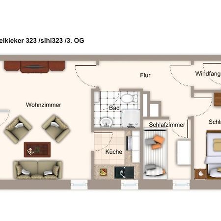 Apartamento Hus Inselkieker Hus Inselkieker 323 Schillig Exterior foto